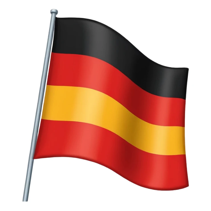 German Empire flag red white and black  sticker