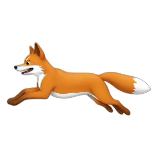 The quick brown fox jumps over the lazy dog sticker