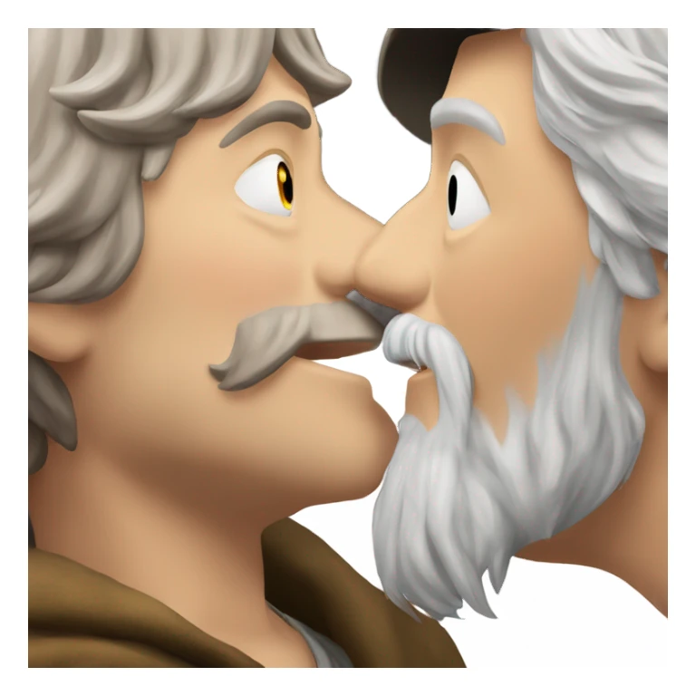 Gandalf kissing pippin  sticker