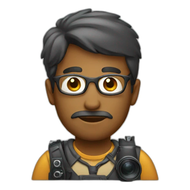 Male photographer sticker