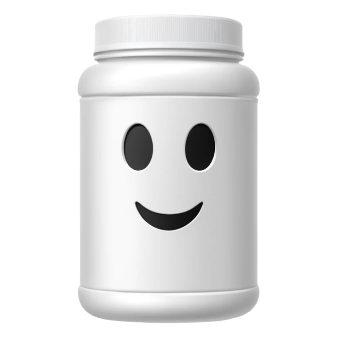 ghost brand protein powder bottle sticker