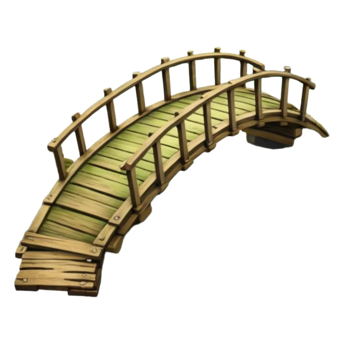 Japanese wooden bridge sticker