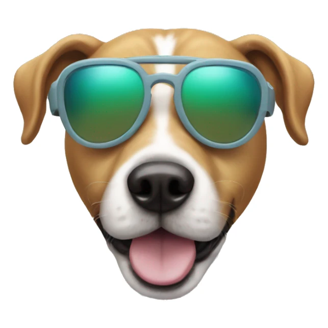 Dog with swim glasses sticker