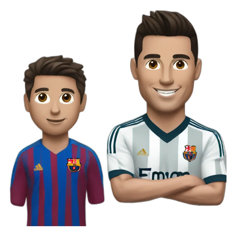 Cristiano Ronaldo and messi sticker