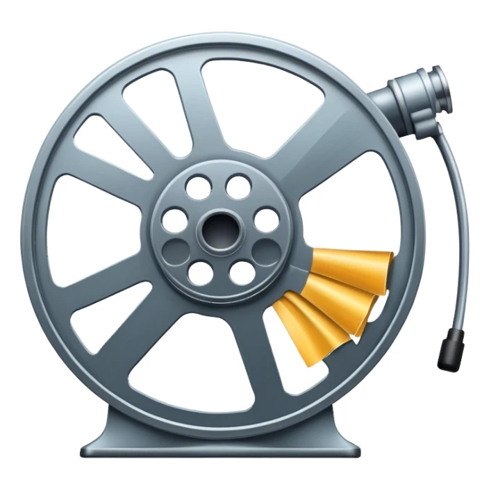 Film reel with cold  sticker