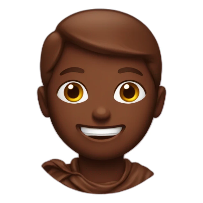une personne qui mange du chocolat sticker