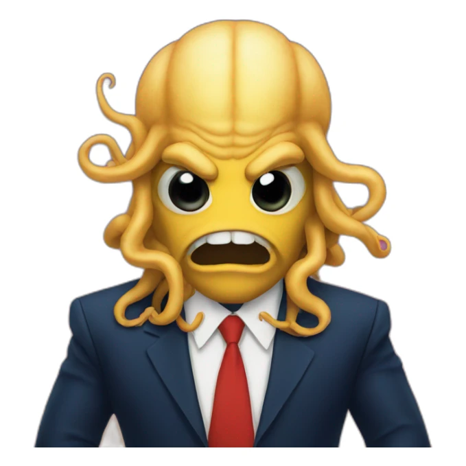 Trump as kraken sticker