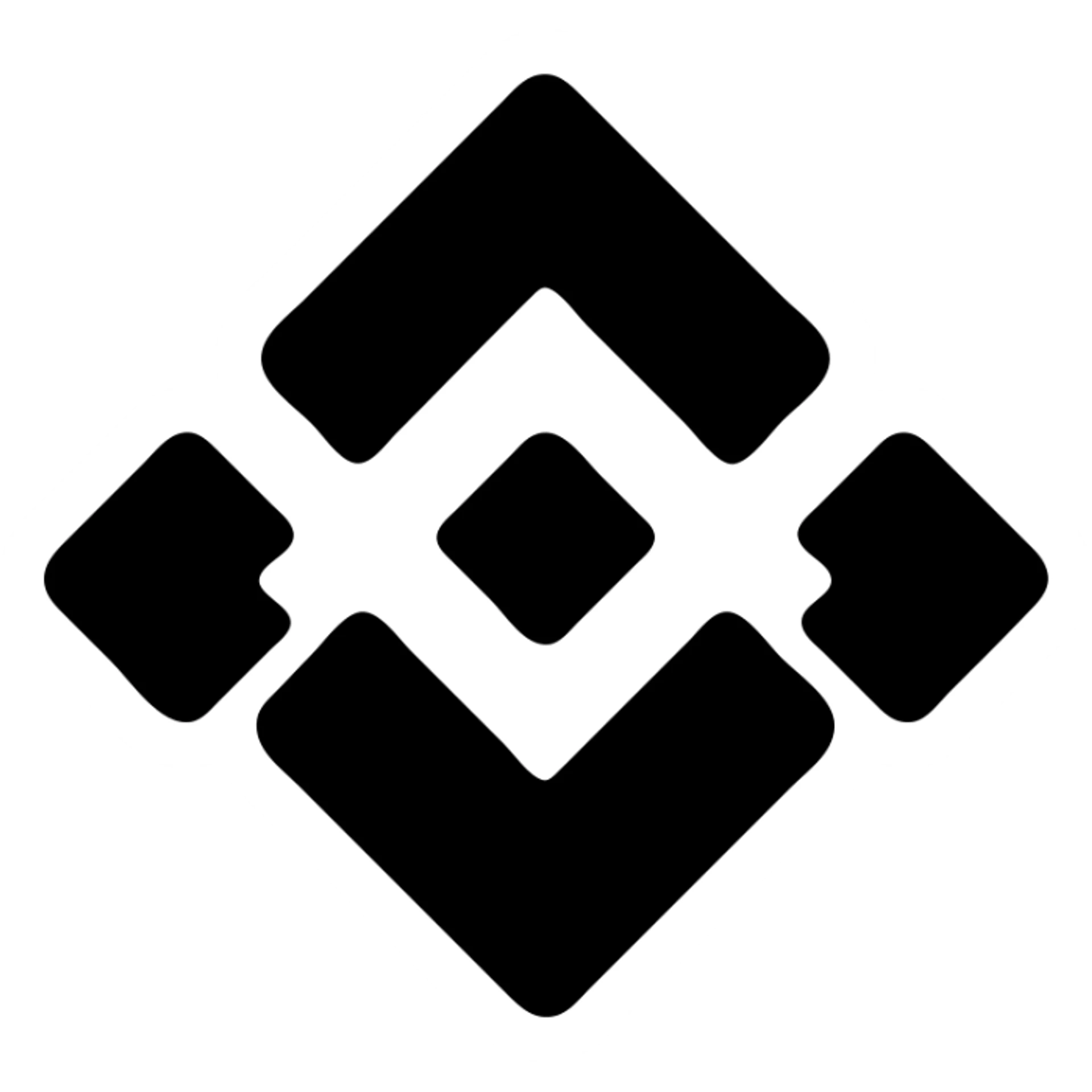 Binance logo icon, minimalistic, modern icon style sticker