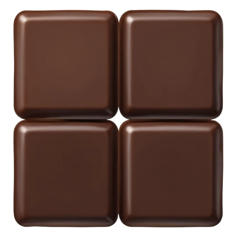 1 or 2 squares dark chocolate from a chocolate bar sticker