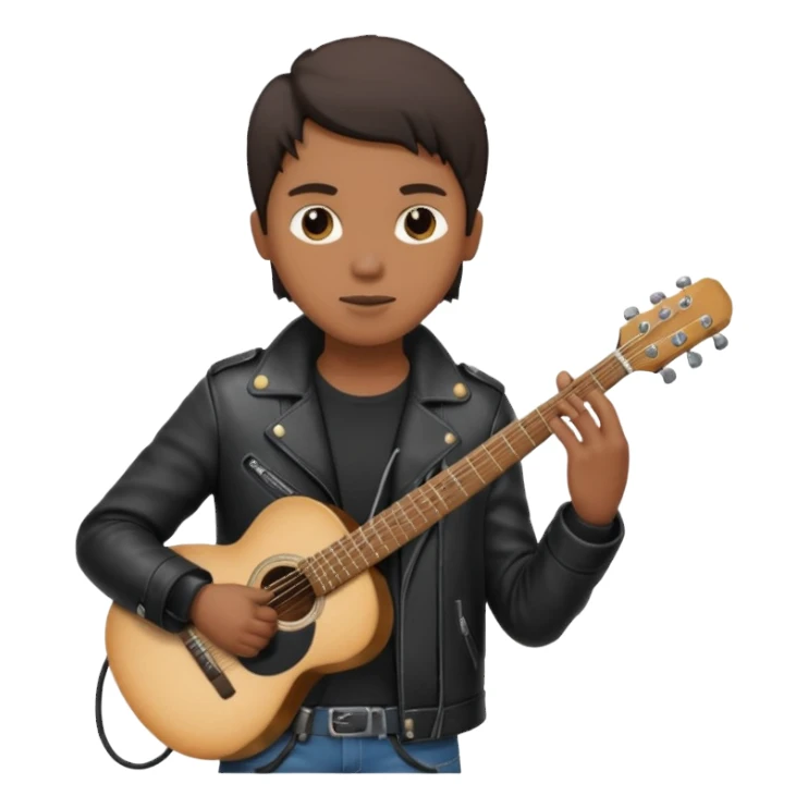 concert black Cable reels connected do a guitar sticker