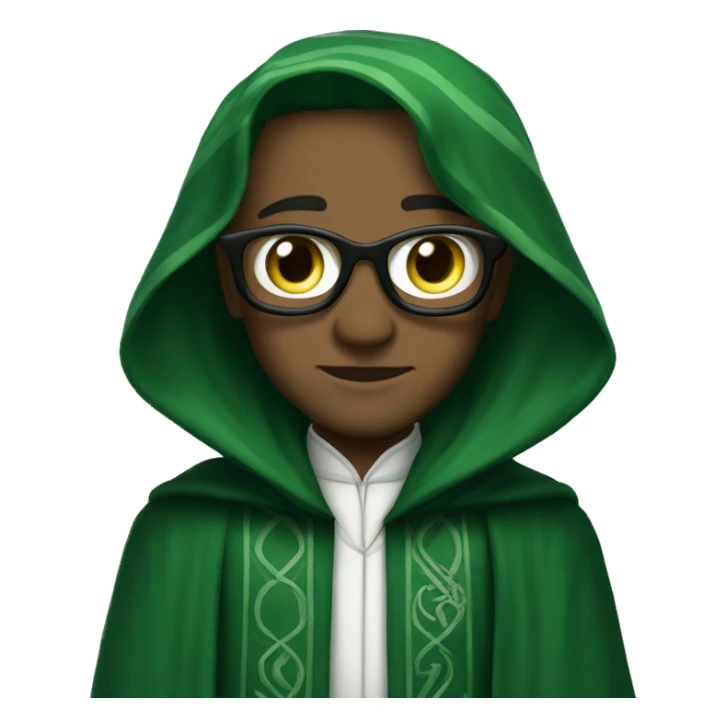 Me in slytherin robes sticker