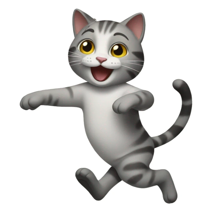 Cat dancing  sticker