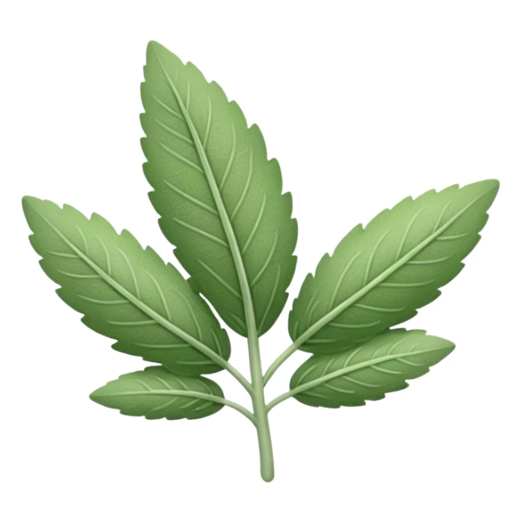 One little leaf of sage sticker