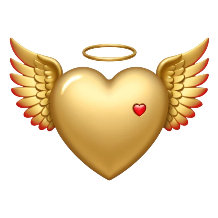 heart with angel wings sticker