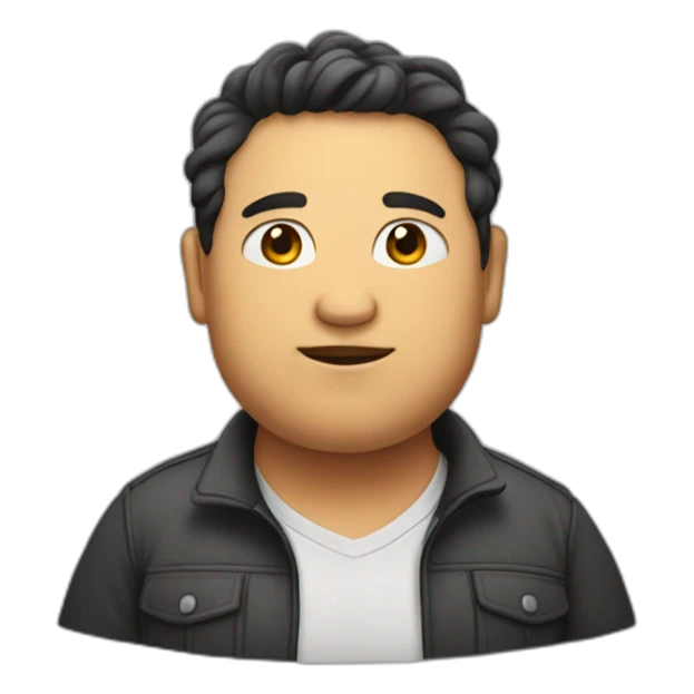 A full person who is fat sticker