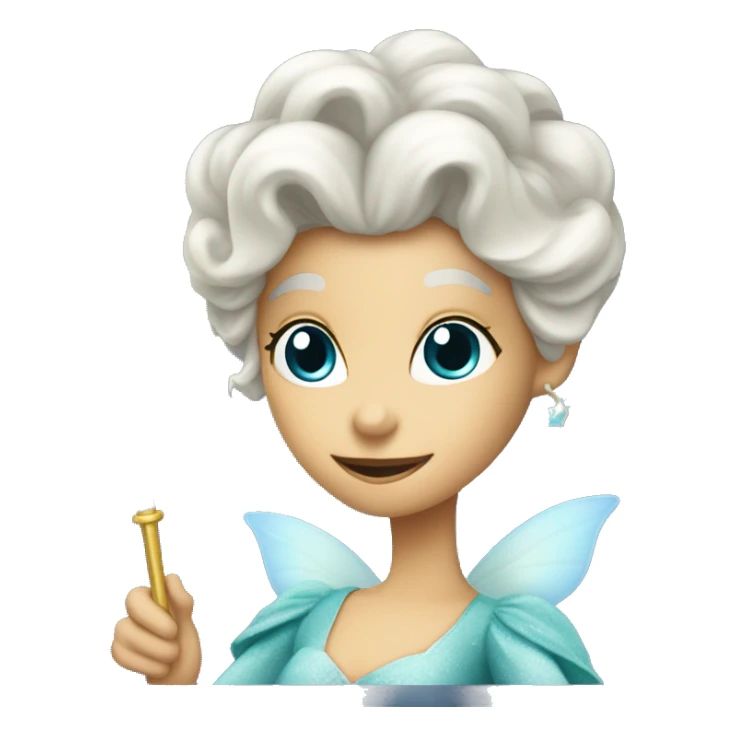 Fairy godmother magic wand sticker