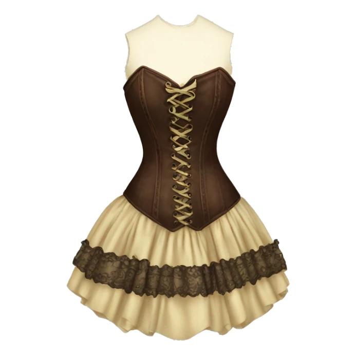 Beautiful vintage corset dress  sticker