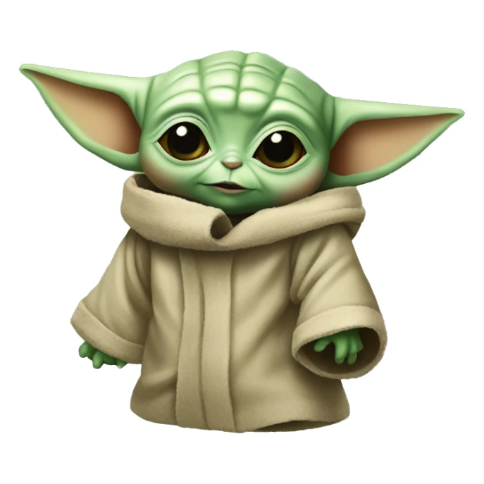 baby yoda ladron sticker