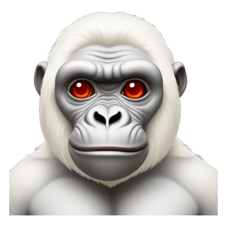 albino gorilla with red eyes sticker