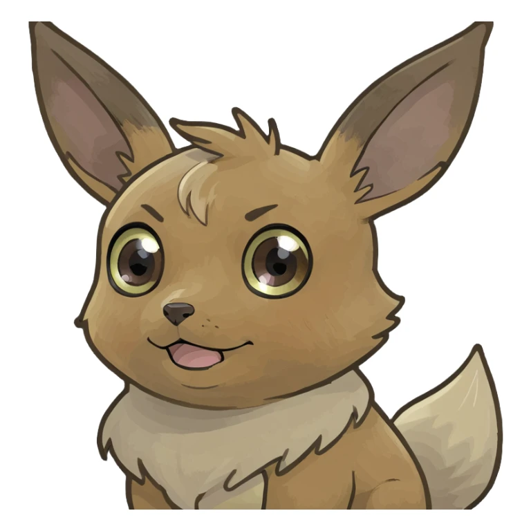  Cute Eevee being adorable with big eyes  sticker