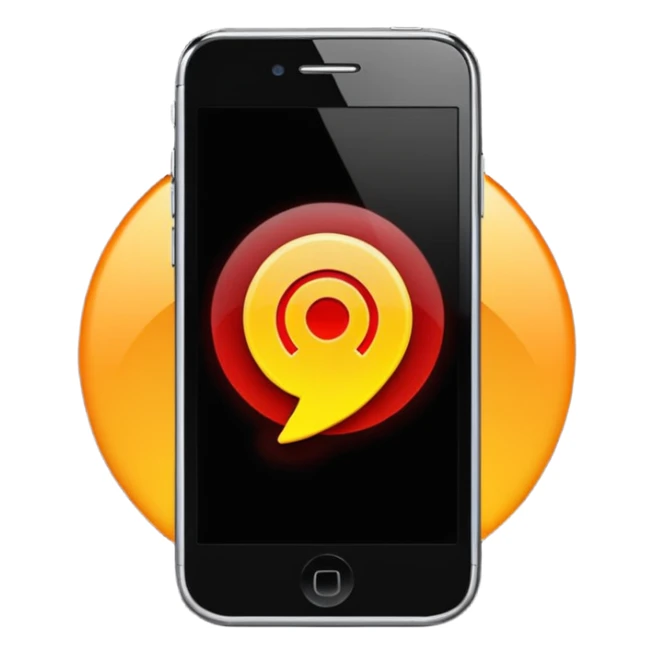 mobile phone with hotspot on sticker