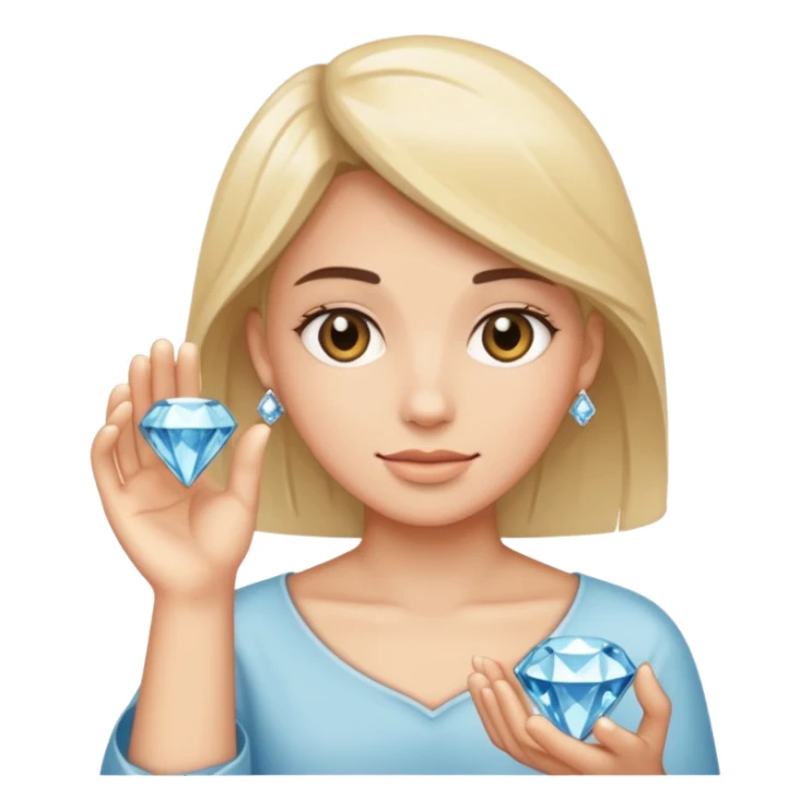 placer of mined diamonds sticker