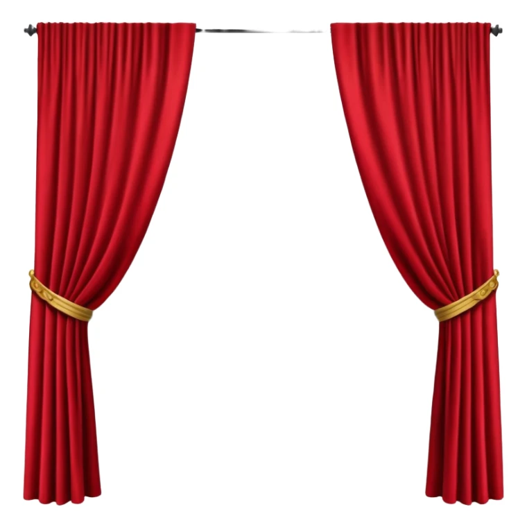 Theater curtains opening with spotlight sticker