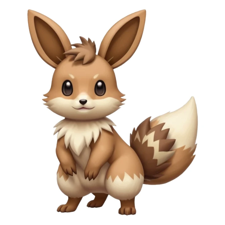 Lopunny-Eevee-Furret-Linoone-fusion (full body) sticker