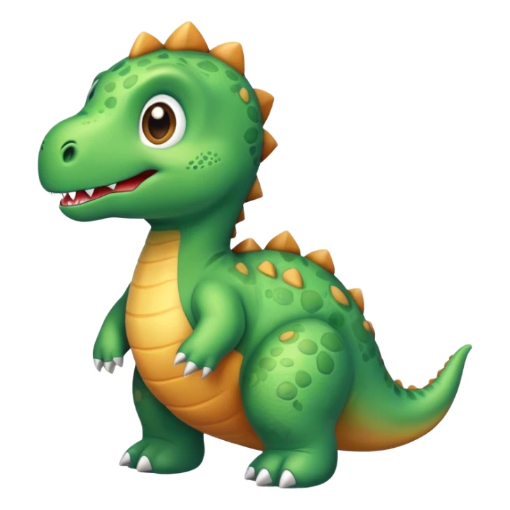 Create a Stuffed cute animal Looking Like a dino  sticker