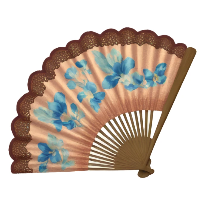 Hand fan sticker