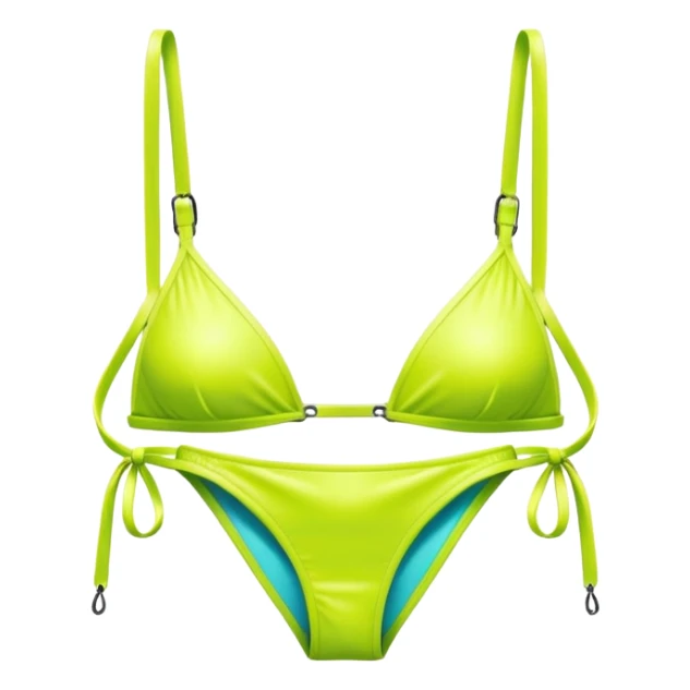 micro slingshot bikini, minimal coverage, neon colors sticker