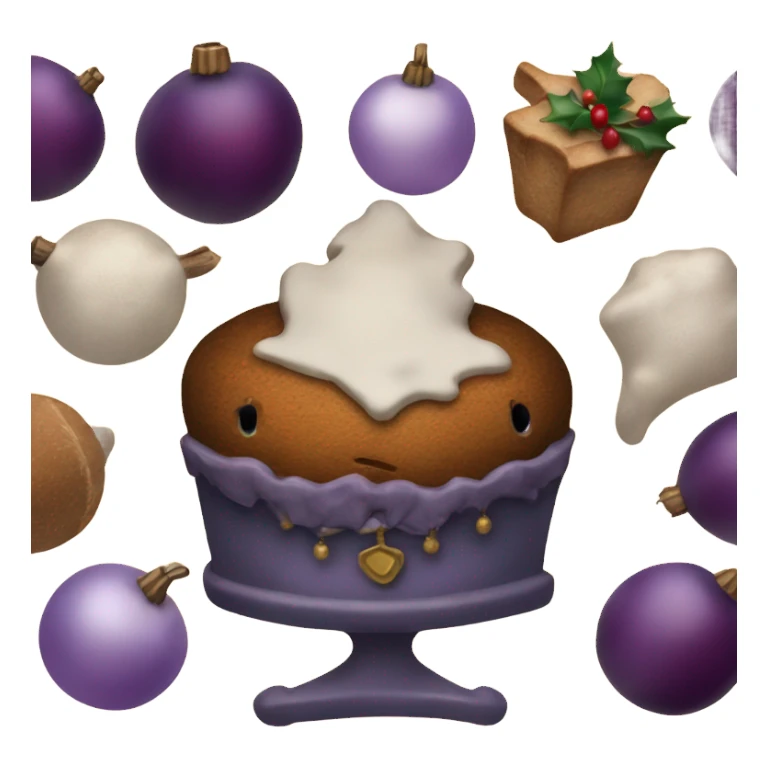 16th century Christmas with plum pudding sticker