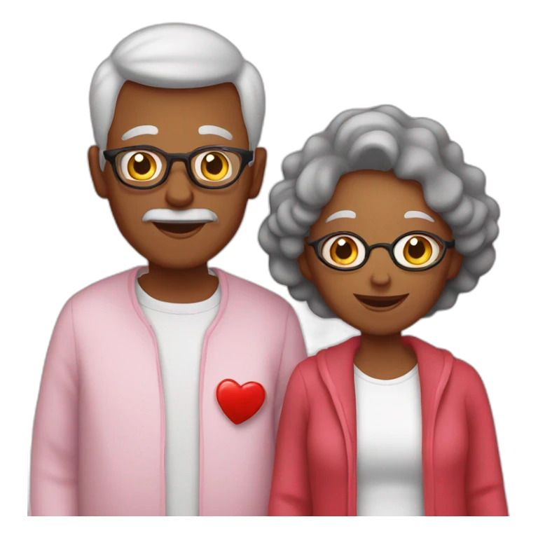 Grandparents in Day St Valentines  sticker