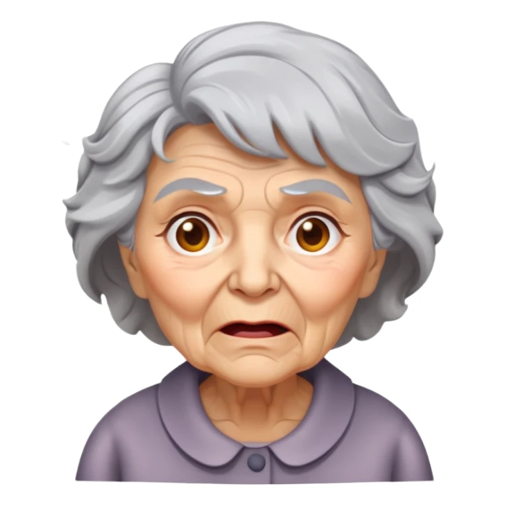 old lady exploding sticker