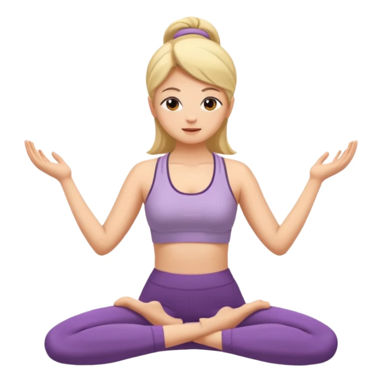 woman doing yoga sticker
