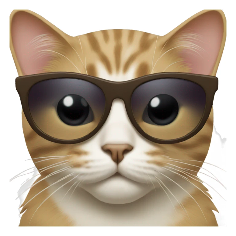 Cat with sunglasses sticker