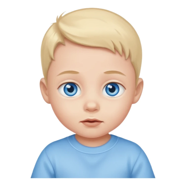 baby blue eyes sticker
