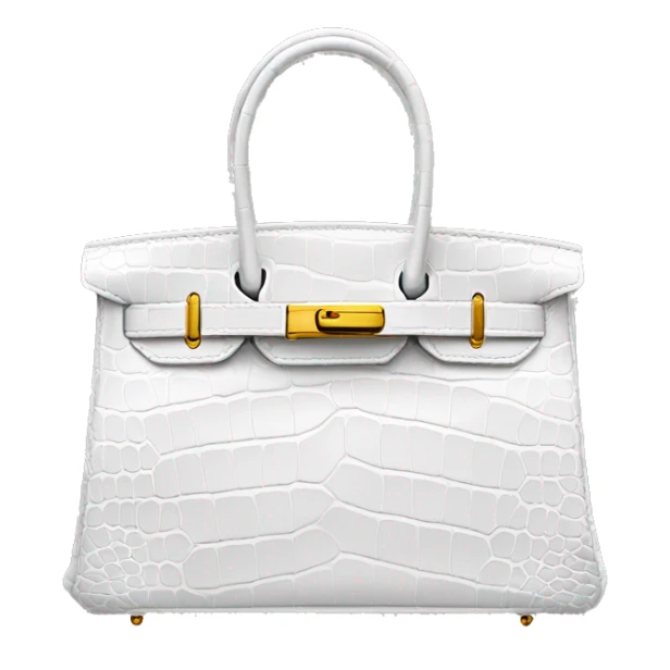 Birkin bag in white croco  sticker