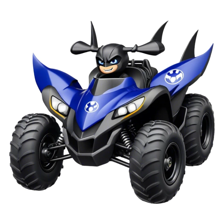 batmobile atv banshee yamaha with a smile sticker