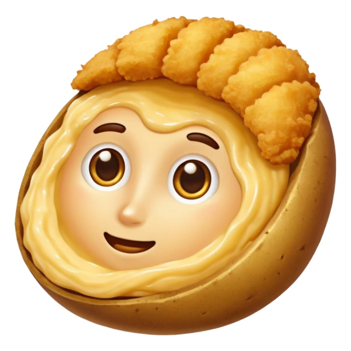 breaded potato puree very tasty mmmm sticker