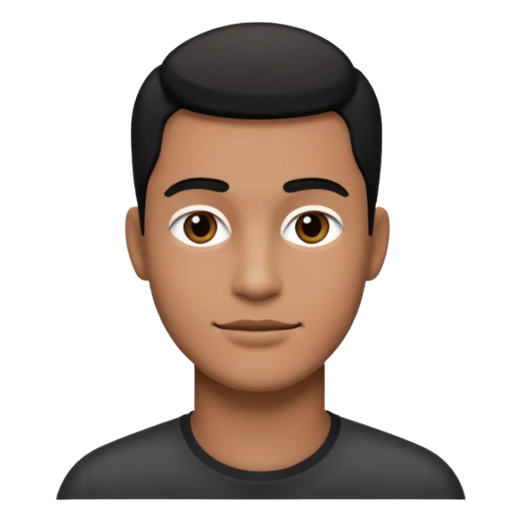 balck and white photo man sticker