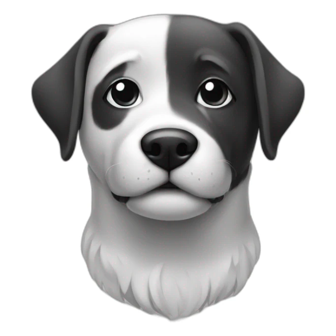 Dog Water black and White sticker