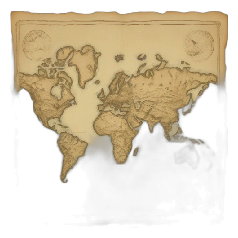 Carte du monde ancienne  sticker