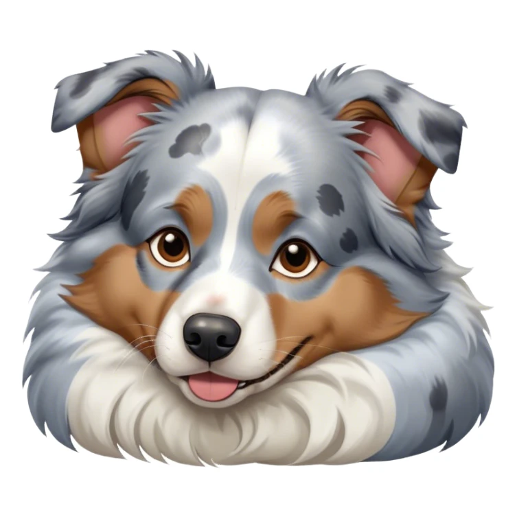 Australian shepherd blue Merle sleeping sticker