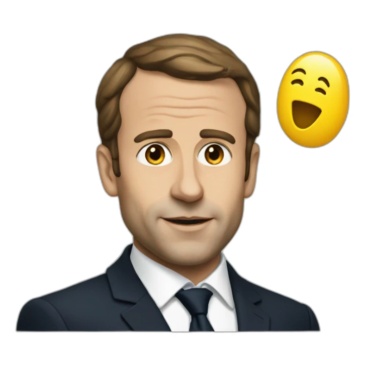 macron sticker