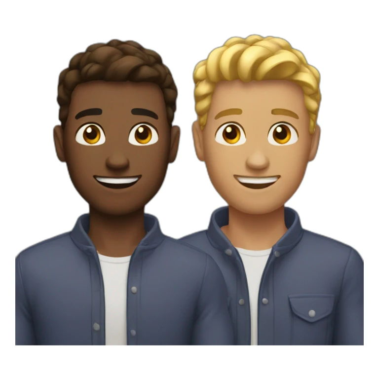 Gay man with his boyfriend sticker