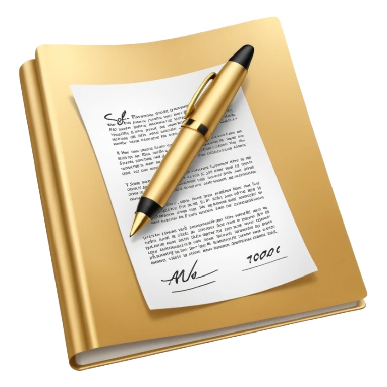 Professional safe guarantee contract golden paper signed sticker