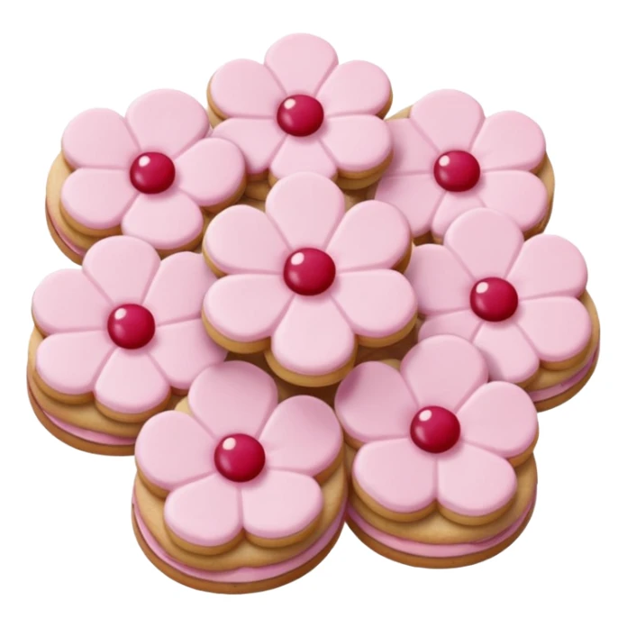 Cherry blossom shaped cookies  sticker