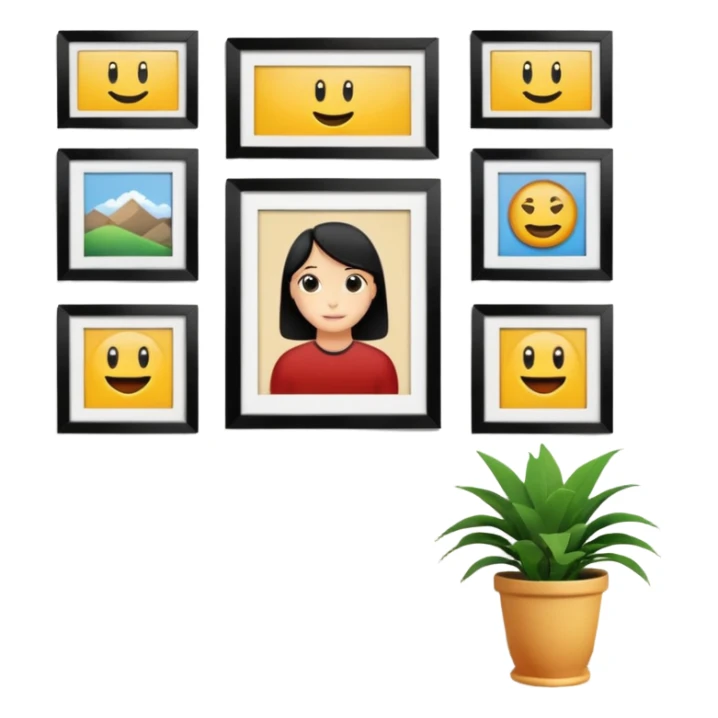 a girly multiple framed photos sticker