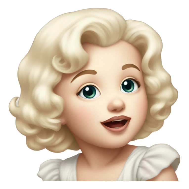 marilyn monroe as a baby sticker
